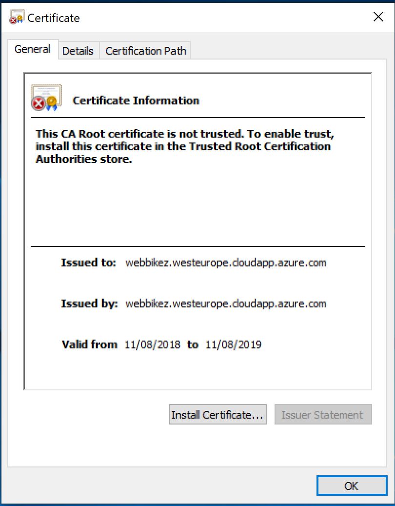 untrusted cert