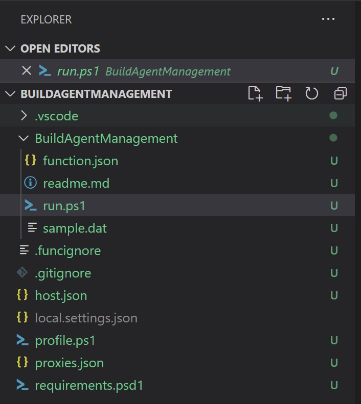 Agent pool settings screen
